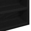 vidaXL Display Cabinet Black Oak 60 x 8.5 x 58 cm Engineered Wood