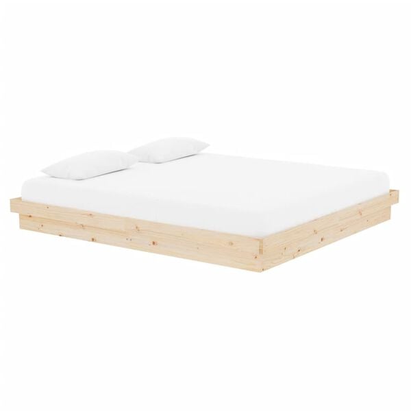 vidaXL Bed Frame without Mattress Solid Wood Super King
