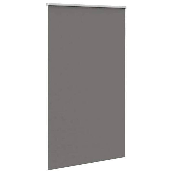 vidaXL Roller Blind Blackout Grey 145x230 cm Fabric Width 141.6 cm Polyester