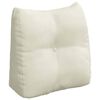 vidaXL Back Pillow Cream 45 x 24 x 50 cm Velvet