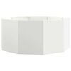 vidaXL Planter White 120 x 120 x 50 cm Steel