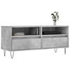vidaXL TV Cabinet Concrete Grey 100x34.5x44.5 cm Engineered Wood