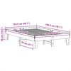 vidaXL Bed Frame without Mattress White 120x190 cm Small Double Solid Wood Pine