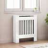 vidaXL Radiator Cover High Gloss White 78 x 19 x 81.5 cm
