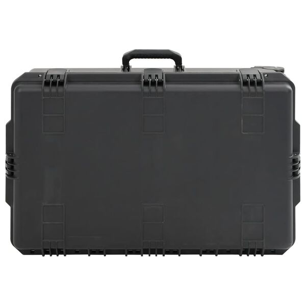 vidaXL Portable Flight Case Black 79.5x51.5x30.5 cm PP