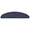 vidaXL Stair Mats Self-adhesive 10 pcs 56x17x3 cm Blue Half Round