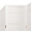 vidaXL Room Divider&nbsp;6 Panels White Solid Wood Paulownia