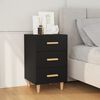 vidaXL Bedside Cabinet Black 40x40x66 cm Engineered Wood