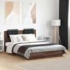vidaXL Bed Frame without Mattress Brown Oak 120x190 cm Small Double