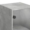 vidaXL Wall Cabinet with Glass Doors Concrete Grey 35x37x68.5 cm
