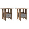 vidaXL Bedside Table 2 pcs Old Wood 41 x 40 x 45 cm Engineered Wood