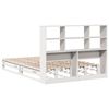 vidaXL Bookcase Bed without Mattress White 160x200 cm Solid Wood