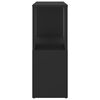vidaXL Book Cabinet Black 60x24x63 cm Engineered Wood