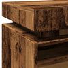 vidaXL Bedside Cabinets with LED Lights 2 pcs Old Wood 40x39x48.5 cm