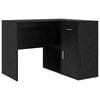 vidaXL Corner Desk with Drawer Black Oak 102 x 88 x 75 cm