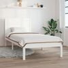 vidaXL Bed Frame without Mattress White 100x200 cm Solid Wood Pine
