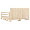 vidaXL Bed Frame without Mattress with Headboard 200x200 cm Solid Wood