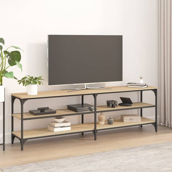 vidaXL TV Cabinet Sonoma Oak 160x30x50 cm Engineered Wood