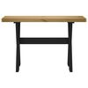 vidaXL Console Table NOAIN X-Shaped Legs 120x30x75 cm Solid Wood Pine