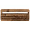 vidaXL TV Cabinet with LED Lights Old Wood 300x35x40 cm Engineered Wood