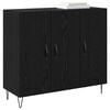 vidaXL Sideboard Black Oak 90 x 32.5 x 80 cm Engineered Wood