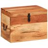 vidaXL Storage Box | Natural Wood | Solid Acacia Wood | Medium