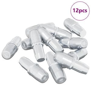 vidaXL Shelf Peg 12 pcs Silver 7 x 16 mm Iron