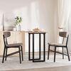 vidaXL Dining Table O-Frame 50x50x75.5 cm Solid Wood Pine and Steel
