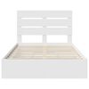 vidaXL Storage Bed with Headboard White 135 x 190 cm Engineered Wood