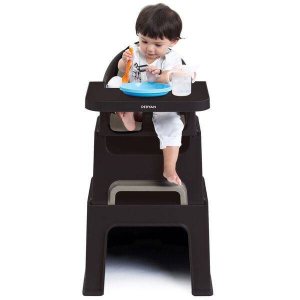 DERYAN 5-in-1 Kids High Chair Quuby Black