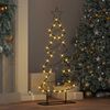 vidaXL Metal Christmas Tree with Stand Black 90 cm Steel