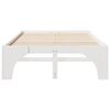 vidaXL Bed Frame White 120 x 200 cm Solid Pine Wood