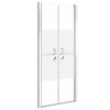 vidaXL Shower Door Half Frosted ESG 76x190 cm