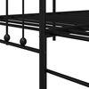 vidaXL Daybed Frame with Headboard Black 107 x 203 cm Steel