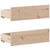 vidaXL Bed Frame without Mattress with Headboard 200x200 cm Solid Wood Pine