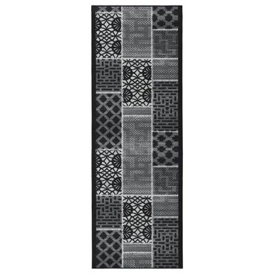 vidaXL Carpet Runner Black 80x300 cm