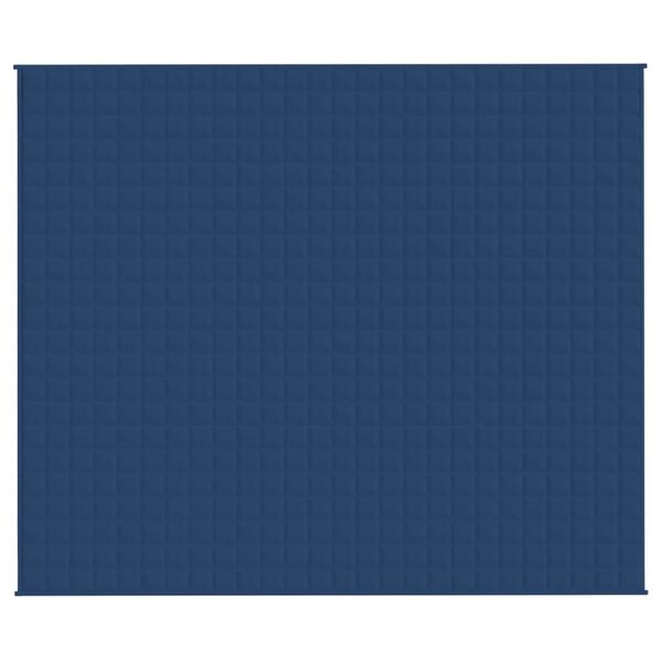 vidaXL Weighted Blanket Blue 220x260 cm 15 kg Fabric
