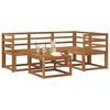 vidaXL Outdoor Sofa Set 5 pcs Natural Solid Acacia Wood