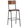 vidaXL Bar Chairs 6 pcs Solid Plywood Steel