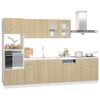 vidaXL 7 Piece Kitchen Cabinet Set Sonoma Oak Engineered Wood