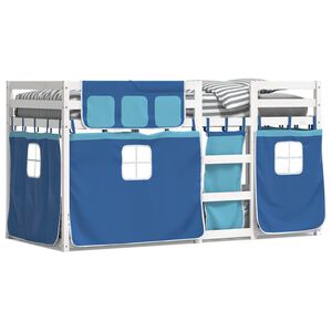 vidaXL Bunk Bed without Mattress Blue 80x200 cm Solid Wood Pine