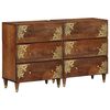 vidaXL Sideboard 2 pcs Honey brown 60 x 33 x 75 cm Solid Mango Wood