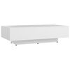 vidaXL Couch Table | White | Engineered wood | Medium | Minimalistic