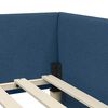 vidaXL Corner Bed Frame with Headboard Blue 80 cm x 200 cm Velvet
