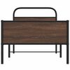 vidaXL Bed Frame without Mattress 100x190 cm Brown Oak Engineered Wood