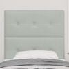vidaXL Headboard with Headboard Light Grey 80 cm Faux Leather