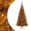 vidaXL Christmas Tree Gold 180 cm PET