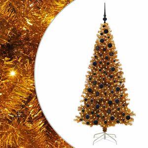 vidaXL Christmas Tree Gold 180 cm PET