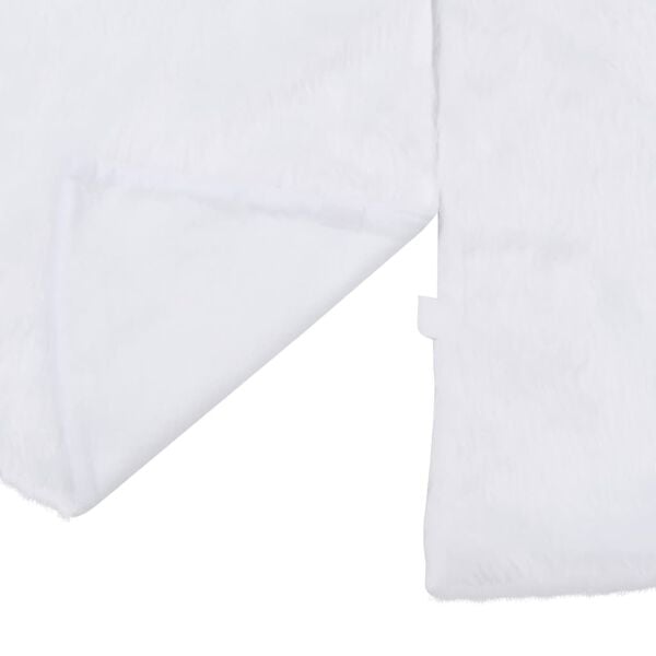 vidaXL Christmas Tree Skirt White 122 cm Faux Fur