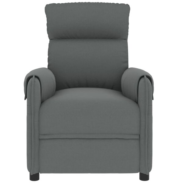 vidaXL Massage Chair Dark Grey Fabric